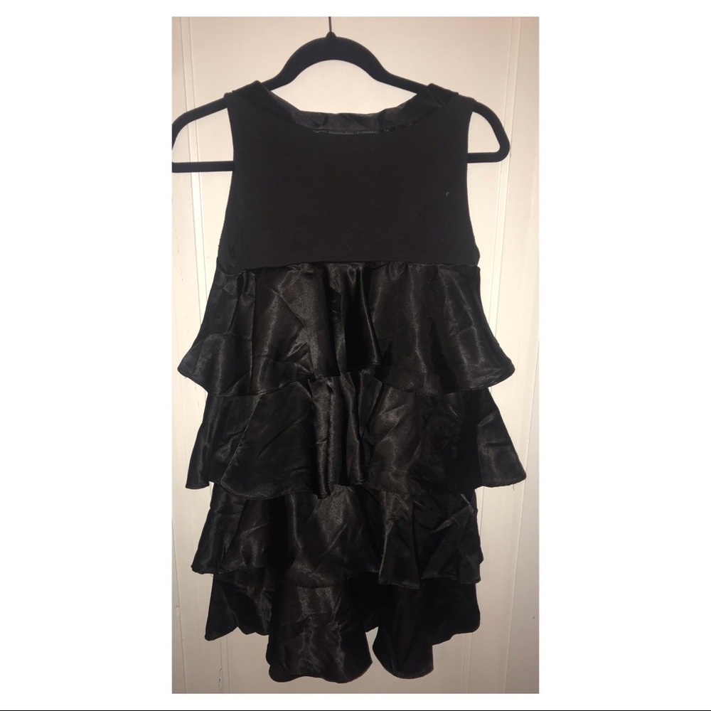 Black Ruffled Dress - Picture 2 of 4